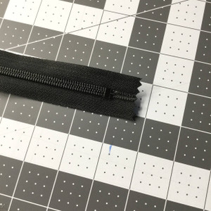 9 Inch YKK Black Non Separating Pocket Zipper | Single Pull |