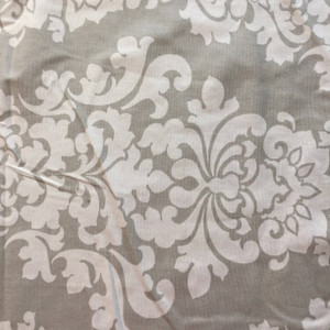 Large Scale Damask Gray / White | Home Decor Fabric | Premier Prints | 45” Wide
