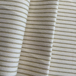 Tan and Beige Striped Fabric | Slipcovers / Drapery | 54 Wide | By the Yard