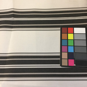 Black / Gray Stripes | Outdoor Awning / Upholstery Fabric | Sunbrella-like | 46" Wide | By the Yard