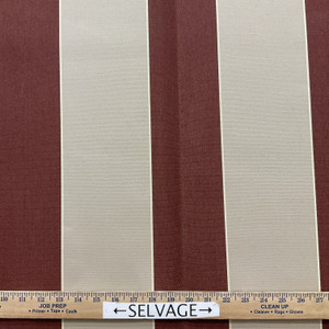 4985-0000 | Havelock Brick Striped  Sunbrella | 46 Inch | Marine And Awning Fabric