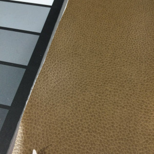 1.8 Yard Piece of Faux Leather Vinyl Fabric | Soft Matte Tan | Felt-Backed  | Upholstery / Bag Making | 54 Wide