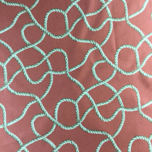 Guata-Loop in Coral by P/K Lifestyles | Orange / Tan | Home Decor Fabric | Light Upholstery / Drapery | 54" Wide | By the Yard