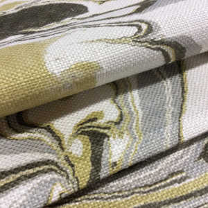 Jada Abstract in Citron by Regal Fabrics | Brown / Gray / Green | Basketweave Home Decor Fabric | Upholstery /  Heavy Drapery | 54" Wide | By the Yard
