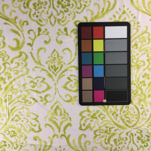 Scroll Gate in Kiwi by P/Kaufmann | Green / White | Home Decor Fabric | Light Upholstery / Drapery | 54" Wide | By the Yard