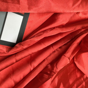 Cherry Red Poly Lining Fabric | Polyester Apparel Lining | Lightweight | 60" Wide | By the Yard