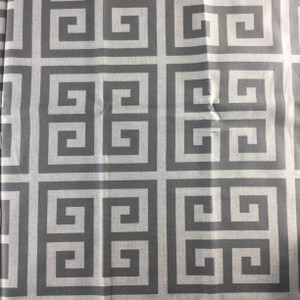 Greek Key Gray / Light Taupe | Home Decor Fabric | Premier Prints | 54 Wide | By the Yard