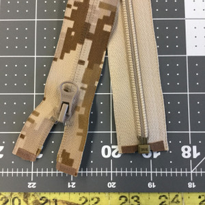 Brass Separating Zipper 18in Beige