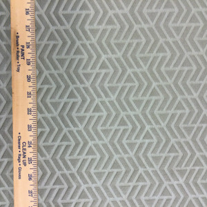 7.8 Yard Piece of Upholstery Fabric | Sage Green Geometric | 54" Wide
