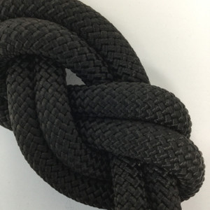 24.8 Yard Piece of Safety Rope - 11 mm | Black | By the Piece | Remnant .