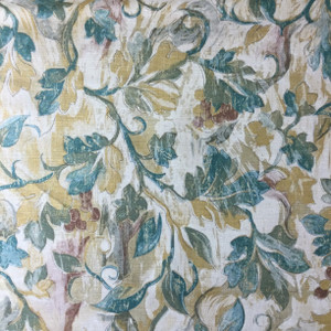 3.3 Yard Piece of Home Decor Fabric | Ivy Trail Green / Tan | Upholstery / Drapery | 54" Wide