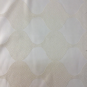 Ivory Dotted Ogee | Home Decor Fabric | Drapery / Light Upholstery | 54" Wide | By the Yard