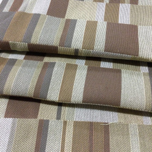 7.05 Yard Piece of Contemporary Geometric Browns / Taupes | Upholstery Fabric | 54" Wide | By the Yard