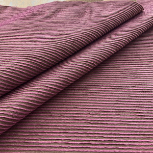 Purple Ribbed Chenille | Soft Horizon in Chinaberry | Upholstery Fabric | 54" Wide | By the Yard