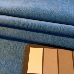 Azure Blue Microfiber Velvet | Indulgence by Valley Forge | Upholstery Fabric | 54” Wide | By the Yard