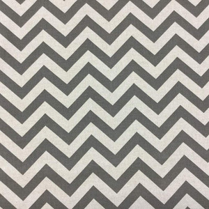 2.5 Yard Piece of Classic Gray Chevron Upholstery Fabric By The Yard | Durable and Timeless