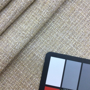 Beige Slub Weave | Heavyweight Upholstery / Slipcover Fabric | 54" Wide | By the Yard