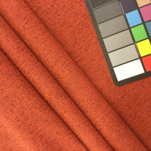 Mottled Orange with Brown Microfiber | Medium Weight Upholstery Fabric  | 54" Wide | By the Yard | DurablePHXUPH-1358-R1