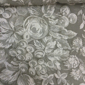 Traditional Floral Jacquard in Beige / Taupe | Upholstery / Heavy Drapery Fabric | 54" Wide | By the Yard
