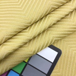 Buttercup Yellow Chevron | Medium Weight | Upholstery / Drapery Fabric  | 54" Wide | By the Yard | Durable