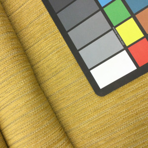 Stillwater in color Bamboo | Golden Yellow Subtle Stripes | Upholstery / Drapery Fabric  | 54" Wide | By the Yard | Durable