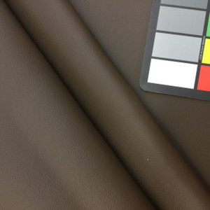 Chocolate Brown Faux Leather Vinyl Headliner Fabric - Foam-Backed | 3/16" Thick | 54" Wide | Bag Stabilizer / Sew Foam | By the Yard