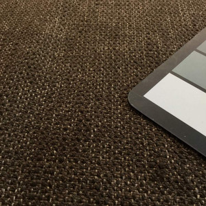 1.125 Yard Piece of Heathered Chocolate Brown Fabric | Heavyweight Upholstery | 54 W | By the Yard