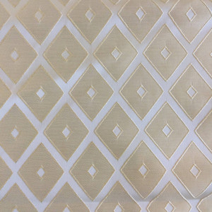 Shannon in Butter | Pale Yellow Diamonds  | Drapery Fabric | Regal Fabrics Brand | 54" Wide | By the Yard