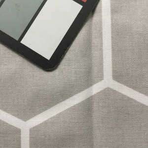3 Yard Piece of Geometric Honeycomb in Gray and White | Home Decor Fabric | 54" W | By the Yard