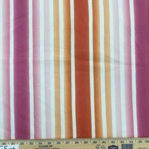 Stillwater in Very Berry | Ombre Stripes in Purple / Orange / Off-White | Upholstery / Drapery Fabric | Braemore | 54" Wide | By the Yard