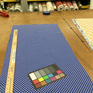 Polka Dot Quilting Fabric | Blue and White | 100% Cotton | 44" Wide | By the Yard