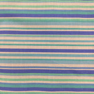 Striped Quilting Fabric | Blue / Green / White | 100% Cotton | 44" Wide | By the Yard