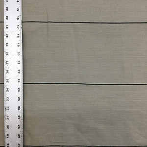 2 Yard Piece of Tan with Black Pinstripes Upholstery / Drapery Fabric | 54 Wide | By the Yard