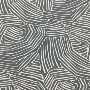 Doba in Charcoal | Abstract in Grey and White | Upholstery / Drapery Fabric | Robert Allen | 54" Wide | By the Yard