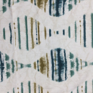 Eventide in Dusk | Tie Dye Ogee in Blue and Green | Home Decor Fabric | Richloom Brand | Drapery / Upholstery | 54" Wide | By the Yard