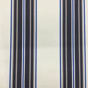 Vintage Stripes in Beige / Navy / Royal Blue | Outdoor Awning / Marine Fabric | Sunbrella-like | 46" Wide | By the Yard | Waterproof