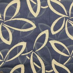 Contemporary Floral in Light Green and Navy Blue | Upholstery Fabric | 54" Wide | By the Yard