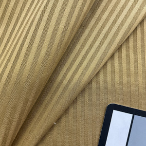 2 Yard Piece of Elegant Stripes in Toffee Upholstery Fabric | By Stroheim | 54" W | By the Yard