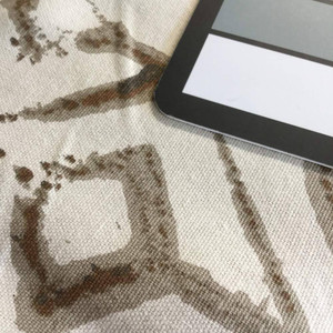 2.75 Yard Piece of Shibori Diamonds Beige / Taupe | Premier Prints | Home Decor Fabric | 54 Wide