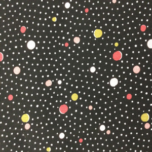 "L.H. Deco Dots" Waverly | Pink / Green / Black | Home Decor / Drapery Fabric | 54" Wide | By the Yard