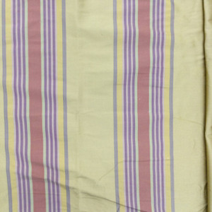 Thick and Thin Stripes in Gold / Purple / Red | Upholstery / Drapery Fabric | 54" Wide | By the Yard