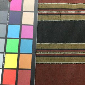 Classic Stripe Draper Taffeta Fabric in Burgundy, Black and Taupe | Drapery | Home Decor | Poly Silk | By The Yard | 54 Inch Wide
