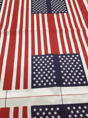 Nylon Mesh American Flag Panel Fabric | Patriotic Decor | By The Yard |