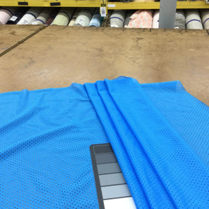 Medium Sky Blue Sport Mesh Knit Fabric | Lining | Pinnies | Clothing and Apparel | 60 Inch Wide | By The Yard