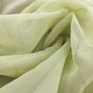 Chartreuse Chiffon | Sheer Drapery / Apparel Fabric | 108" Wide | By the Yard