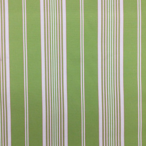 Linden Hill Green Stripe Fabric |.  High UV | 100% Polyester | Outdoor Patio Upholstery