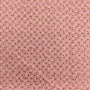 Daisies in Pink and Metallic Gold | Quilting Fabric | 100% Cotton | 44 wide | By the Yard 2