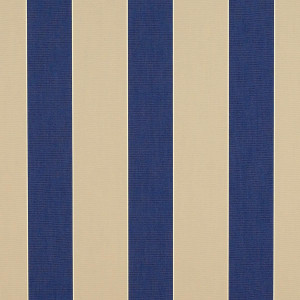 Sunbrella Mediterranean/Canvas Block Stripe 4921-0000 | 46 Inch Awning & Marine Fabric | By the Yard