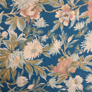 Floral in Teal / Pink / White / Green | Flannel Fabric | 44 Wide | 100% Cotton | By The Yard