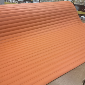 Seaquest Roll N Pleat | Marigold Orange | PSQ-106 | PLEATED MARINE VINYL Fabric | SUN + SALT PROOF | 54 wide | By the Yard